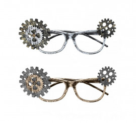 Steampunk glasses with wheels assorted colors