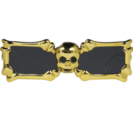 Gold Skeleton Glasses