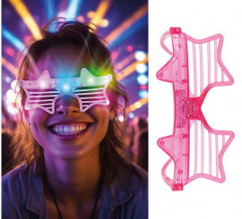 Gafas Estrellas a rayas con Led