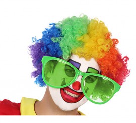 Giant Green Clown Glasses