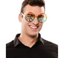 Multicolor Hippie Peace Glasses