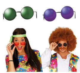 Large Hippie glasses. Available in 4 assorted colors