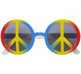 Óculos de Paz Hippie Multicoloridos