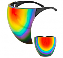 Rainbow Mirror Lens Goggles or Face Shield