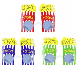 Cinema Popcorn Glasses in assorted colors