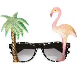 Óculos de flamingo tropical