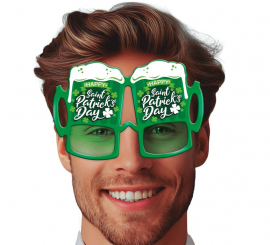 Gafas verdes de Cervezas San Patricio