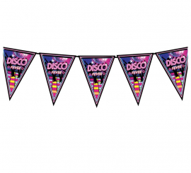 Disco Fever Pennant Paper 300 cm 20x30 cm