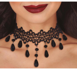 Black Stones Choker