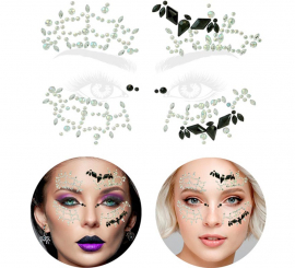 Pierres adhésives pour le visage de chauve-souris