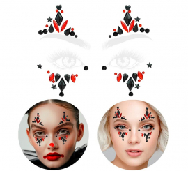 Unruhige Clown-Klebe-Gesichtsjuwelen