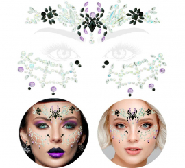 Bijoux adhésifs pour le visage Black Widow