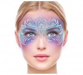 Glitter Face Blue Fantasy Fairy