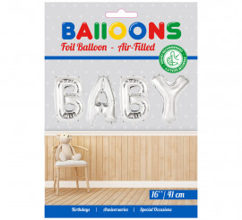 BABY Palloncino Lamina Argento 41 cm