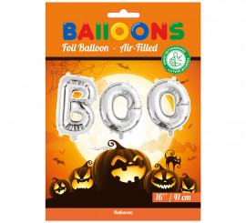 Ballon Aluminium BOO Argent 41 cm