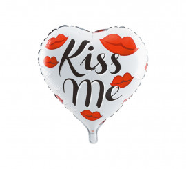 'Palloncino in alluminio da 18'' Kiss Me Heart'