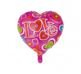 46 cm Pink Heart Foil Balloon