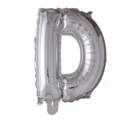 102 cm Silver D Foil Balloon