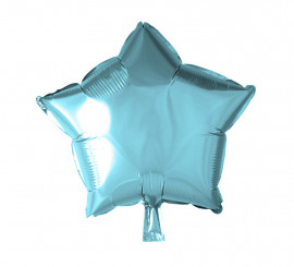 Ballon aluminium étoile bleu glacier de 18 po