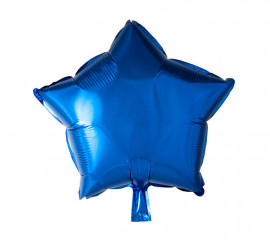 'Palloncino foil a stella blu navy da 18''.'