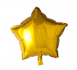 Balão de folha de estrela de ouro 46 cm