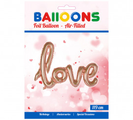 119 cm Rose Gold Love Foil Balloon