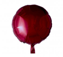 46 cm Maroon Round Foil Balloon