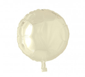 Ballon Aluminium Rond 46 cm Ivoire