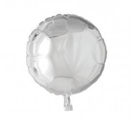 Palloncino lamina tondo argento da 46 cm