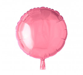 46 cm rosa runder Folienballon