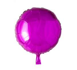 46 cm Dark Pink Round Foil Balloon