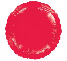 Globo Foil círculo Rojo de 45 cm