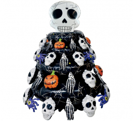 Foil Balloon with Skeleton Tree Base 103x85 cm