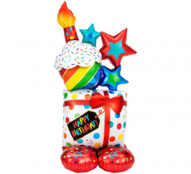 Airloonz Giant Foil Balloon Happy Birthday Gifts 71X139 cm