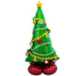 Riesen Folienballon Weihnachtsbaum 78x149 cm