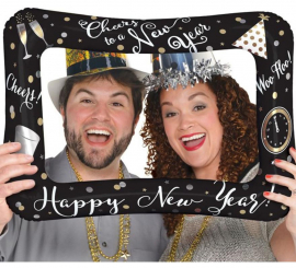 Palloncino Foil Frame Photocall Happy New Year