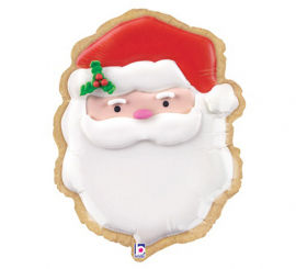 60 cm Santa Claus Cookie Metallic Foil Balloon