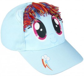 Boné My Little Pony Blue com cabelo 53 cm