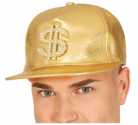 Gorra de Dollar dorado adulto