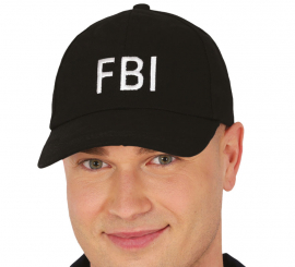 Gorra de FBI negra adulto