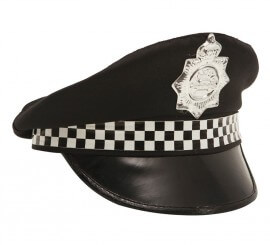 Gorra de Policía Patrullero con Insignia