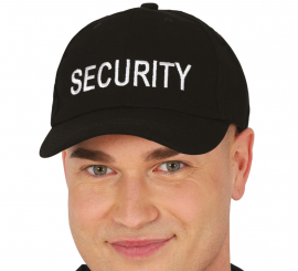 Gorra de Security negra adulto