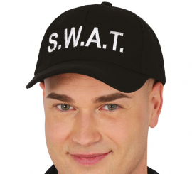 Gorra de Swat negra adulto