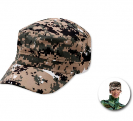 Adult Brown Camouflage Military Cap