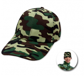 Gorra Militar Camuflaje verde adulto