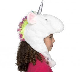 White Unicorn Hat with Horn