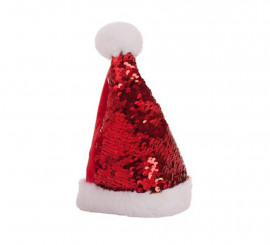 Cappello X'Mas con Paillettes 18 cm