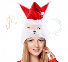 Gorro Bailarín de Papá Noel con Luz