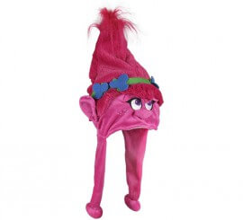 Chapéu Trolls Poppy com abas de orelha 20x21 cm