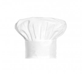 26 cm white chef's hat